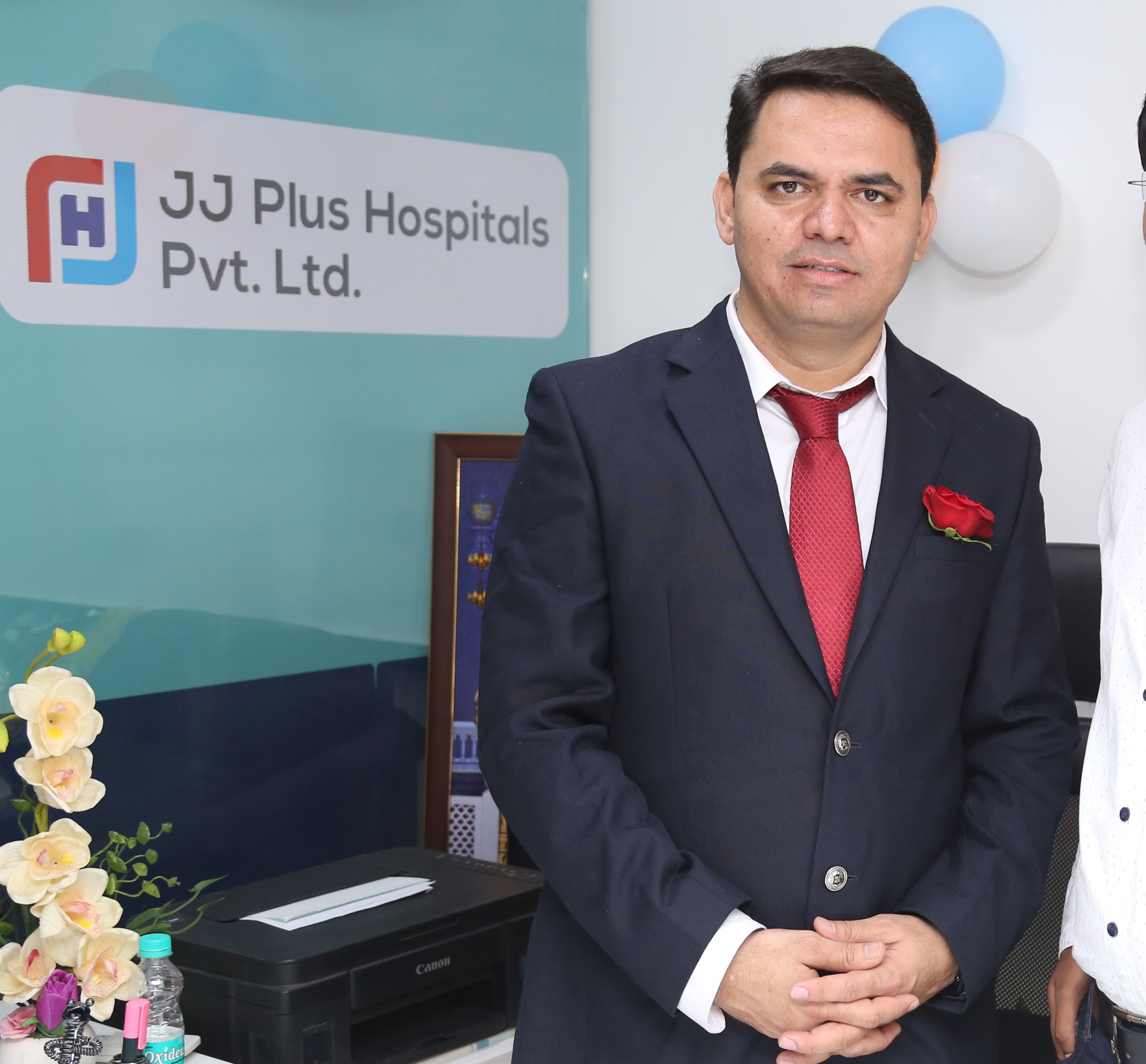 Formal portrait at JJ Plus Hospital